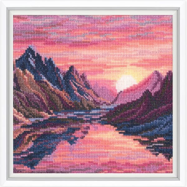Broderikit RTO "Solens farve" 15.5x15.5 cm