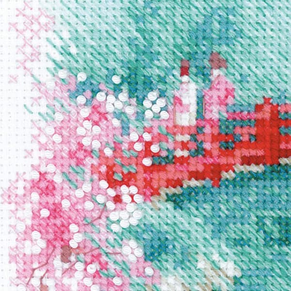 Broderikit Riolis "Sakura. Bro" 18x24 cm