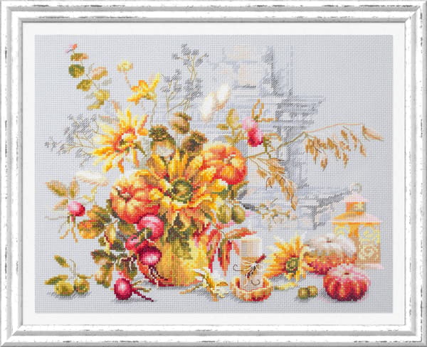 Broderikit Magic Needle "Efterårsimprovisation" 32x25 cm