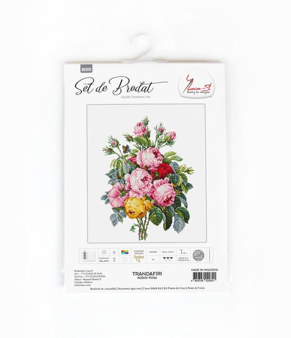 Broderikit Luca-S BA2372 - "Roser" 25x32 cm