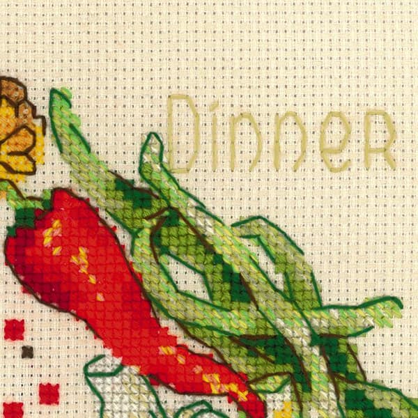 Broderikit Riolis "Middag" 15x18 cm