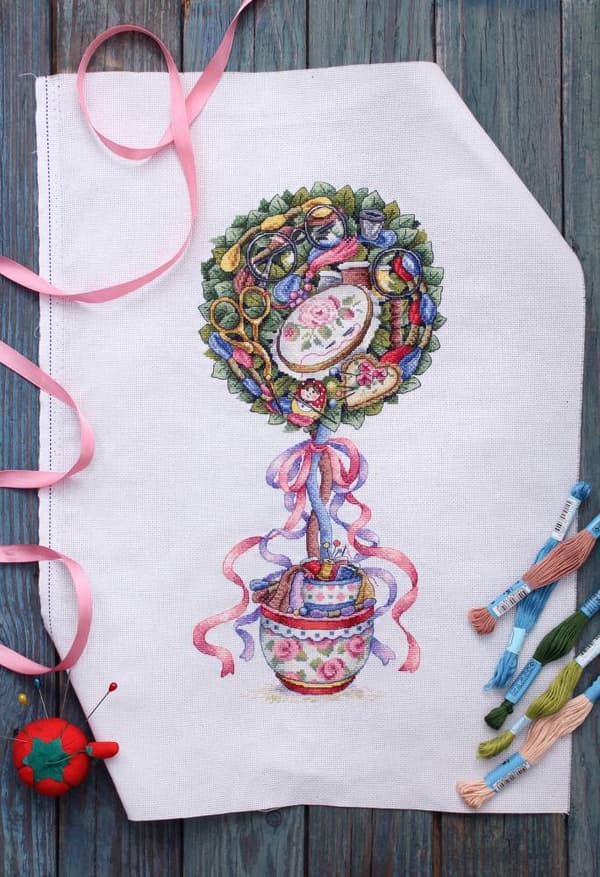 Broderisett MP Studia "Gledestopiary" 18x36 cm