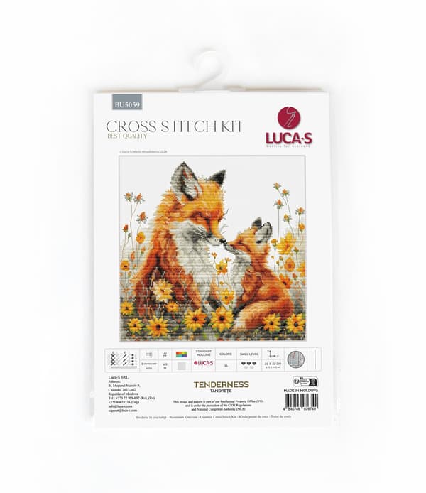 Broderikit Luca-S BU5059 - "Ømhed" 22x22 cm
