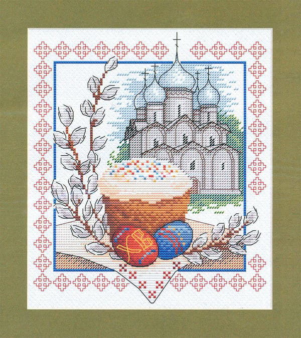 Broderikit MP Studia "Påskklang" 18x21 cm
