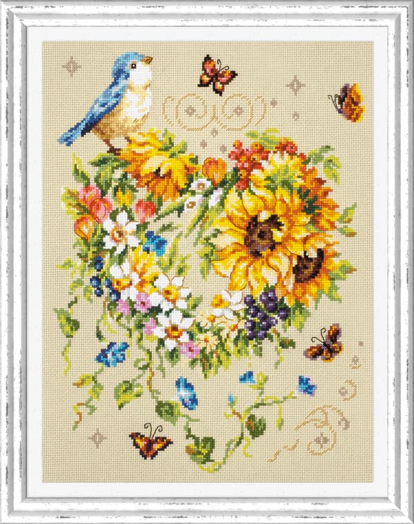 Broderikit Magic Needle "Din hjertes inspiration" 26x34 cm