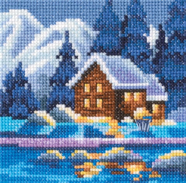 Broderikit RTO "Vinterfärger" 11x11 cm