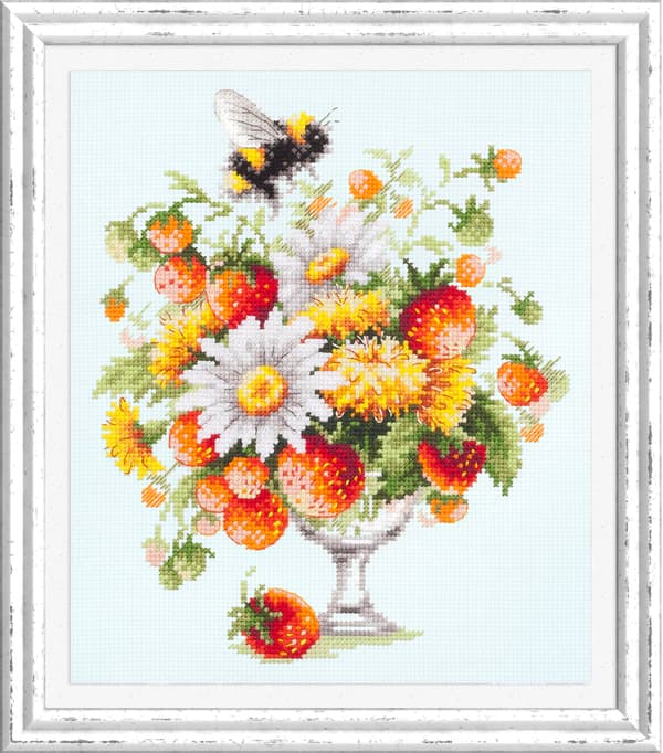 Broderisett Magic Needle "Sommerfantasi" 20x23 cm