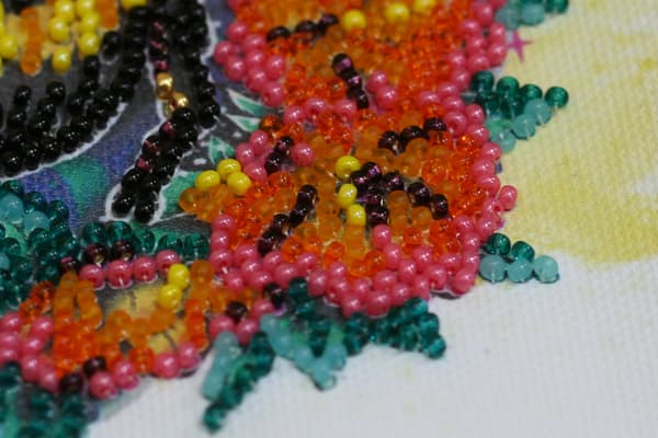 Perlebroderi Abris Art "Sød" 15x15 cm