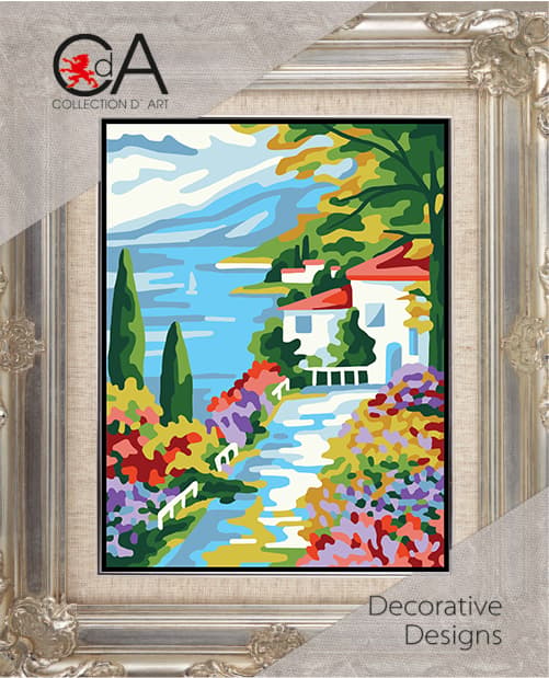 Kanavatyö Collection D`Art "Chalet" 14x18 cm
