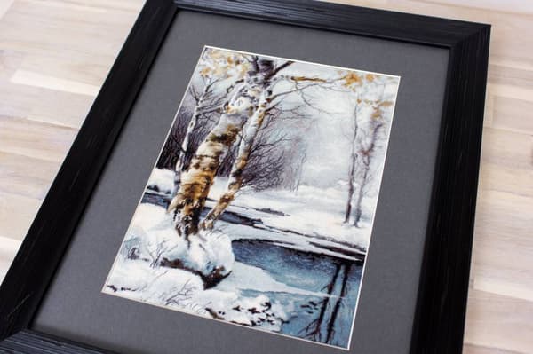 Broderikit Petit point Luca-S "Vintern" 22x30.5 cm