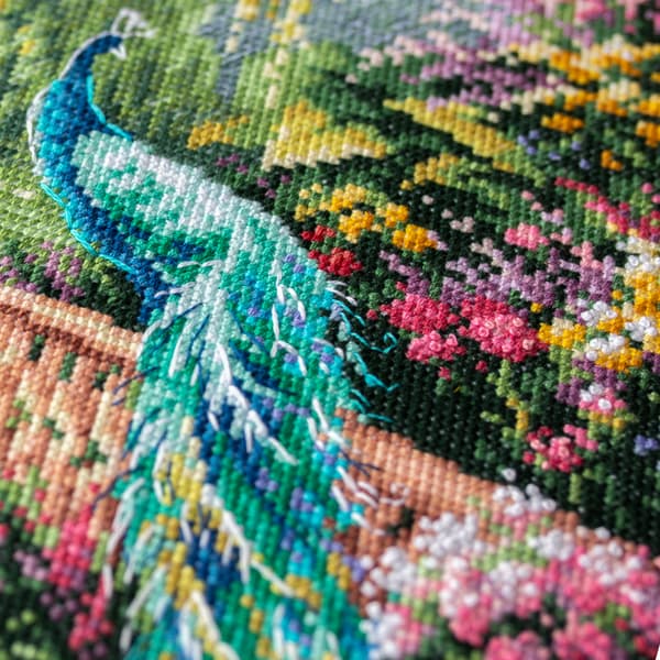 Broderikit Magic Needle "Kongelig have" 40x30 cm