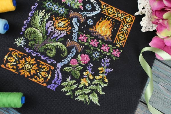 Broderikit MP Studia "Sampler. Nat" 19x19 cm