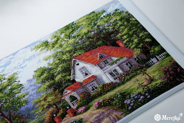 Broderikit Merejka K-170 - "Sterling Estate" 30x44,5 cm