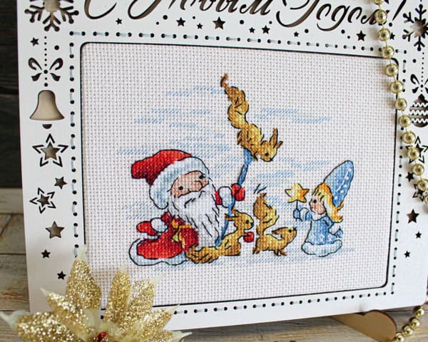 Broderisett MP Studia "Små hjelpere" 14x11 cm