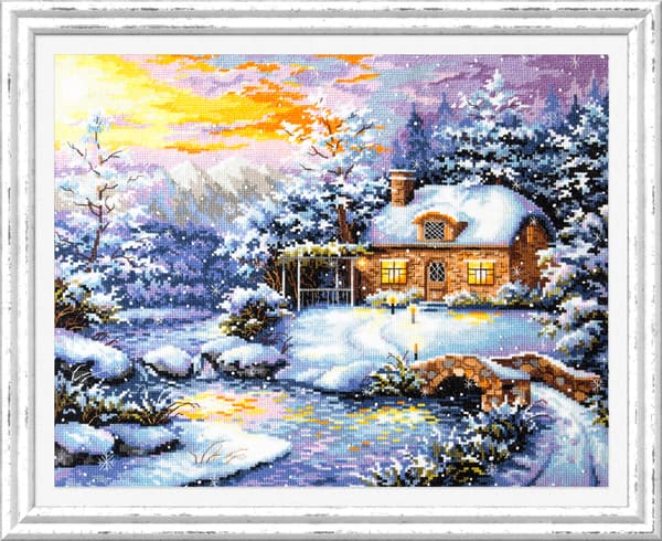 Broderisett Magic Needle "Vintersaga" 40x32 cm