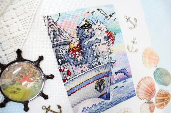 Broderikit MP Studia "Kærlighedens hav" 12x18 cm