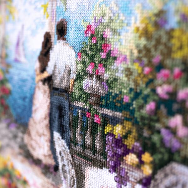 Broderikit Magic Needle "Romantisk fortælling" 41x31 cm