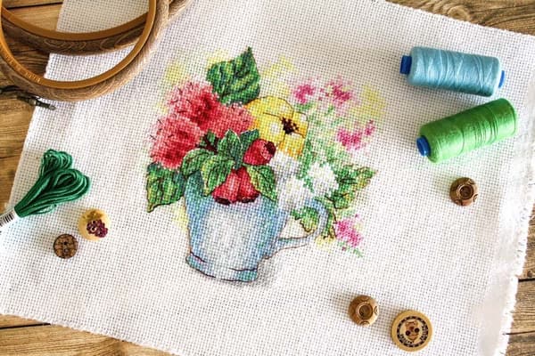 Broderisett MP Studia "Sommerblanding" 15x15cm