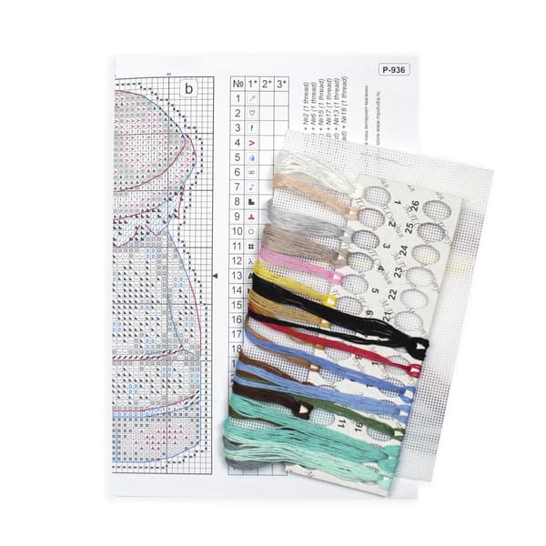 Broderisett Plastic Canvas MP Studia "Velkommen våren. Gutt" 12x6 cm