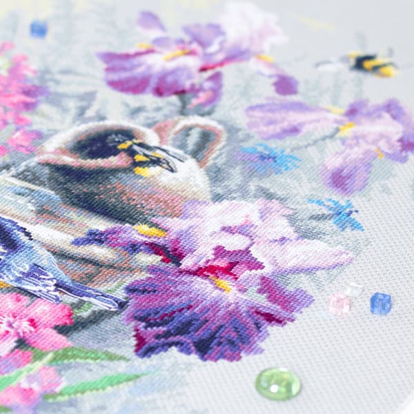 Broderikit Magic Needle "Havefontæne" 28x37 cm