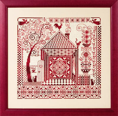 Broderisett Panna "Ildsted og hjem" 28.5x29cm