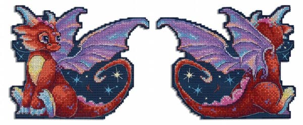 Broderikit plastic canvas MP Studia "Drake" 15x12 cm
