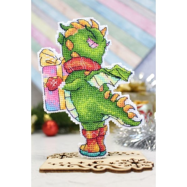 Broderikit plastic canvas MP Studia "Babydrake" 9x13 cm