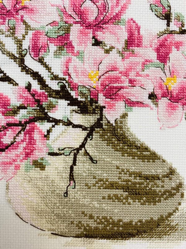 Broderikit Riolis "Sydlig magnolia" 30x24 cm