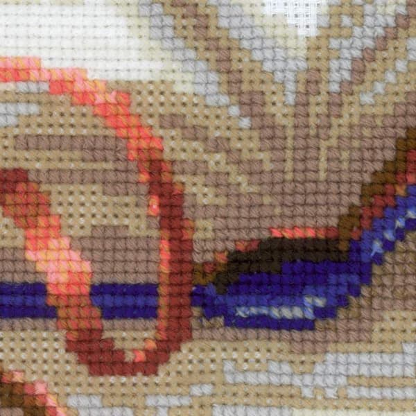 Broderikit Riolis "Killing på bog" 30x24 cm