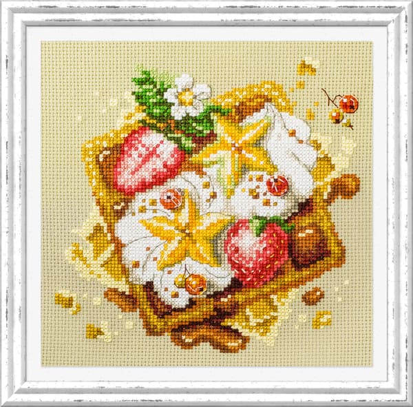 Broderikit Magic Needle "Wienervaffler" 16x16 cm
