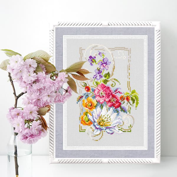 Broderikit Magic Needle "Glad jul" 15x21 cm