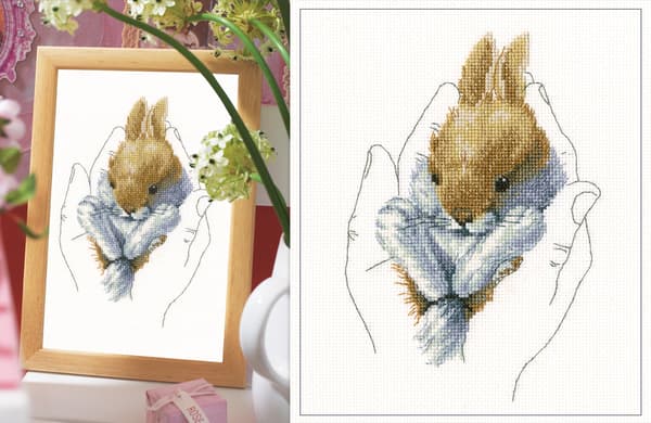Broderikit RTO "Varme i håndfladerne" 12x17 cm