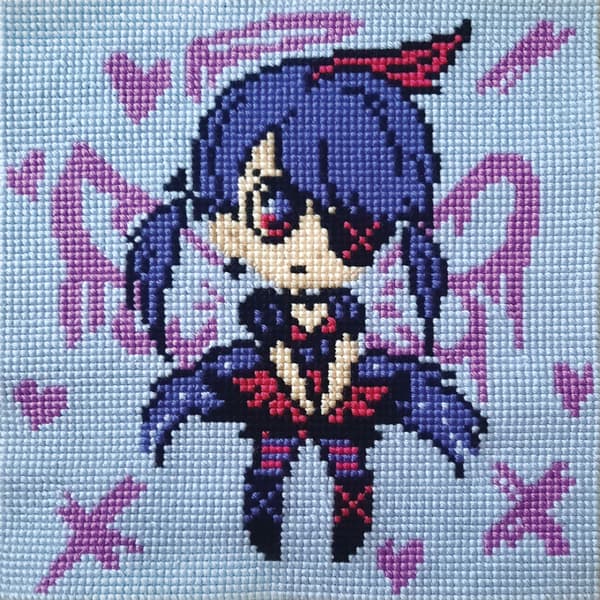 Broderisett Pute Collection D`Art 5496 - "Mi‑mi‑mi" 40x40cm