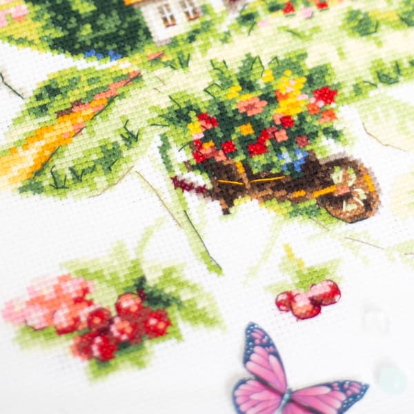 Broderikit Magic Needle "Sommardag" 21x26 cm
