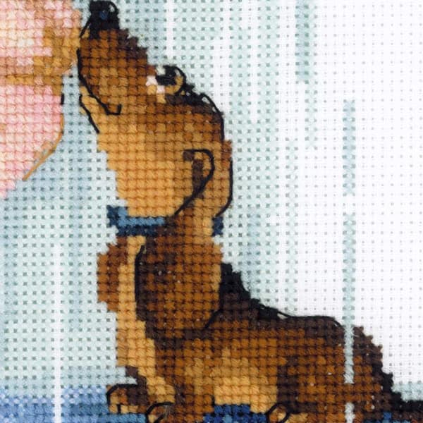 Broderikit Riolis "Under min paraply" 25x25 cm