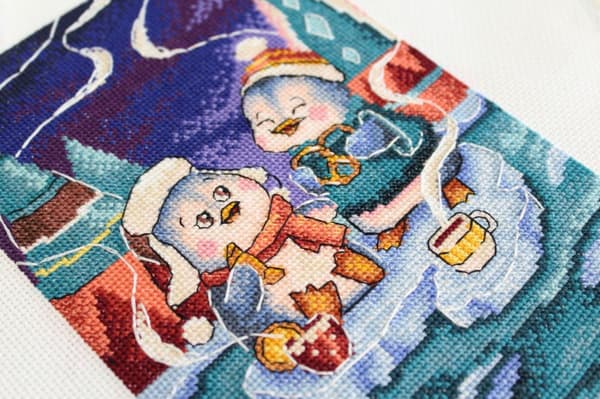 Broderikit MP Studia "Varm samtale" 14x20 cm