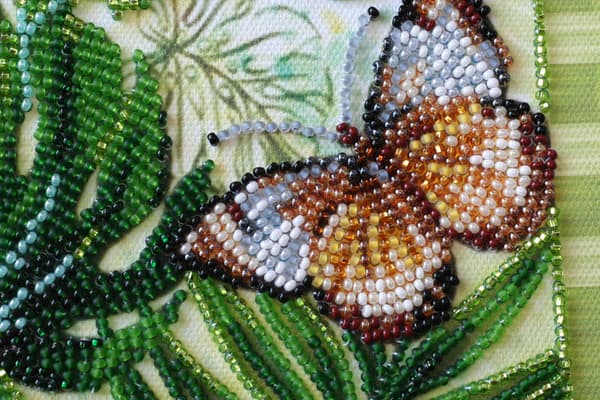 Perlebroderi Abris Art "Monstrene" 20x20 cm