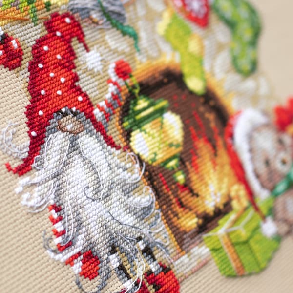 Broderisett Magic Needle "Vent på julen" 22x22 cm