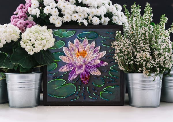 Perlebroderi Abris Art "Åkander" 15x15cm