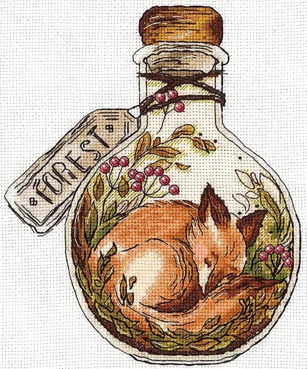 Broderikit Andriana "Skogsdrömmar" 14.5x18 cm