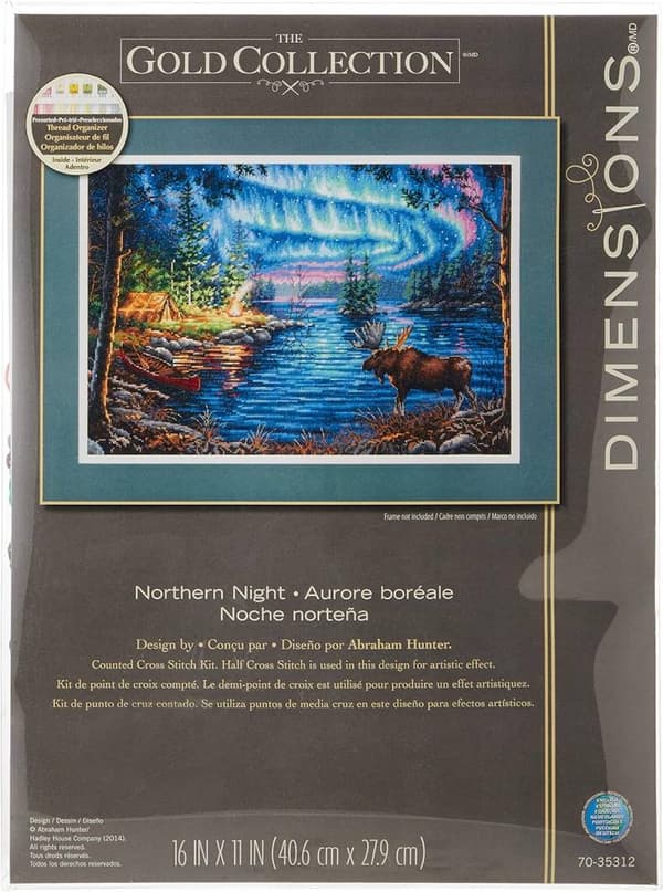 Broderikit Dimensions "Norrnatt" 40.6x27.9 cm