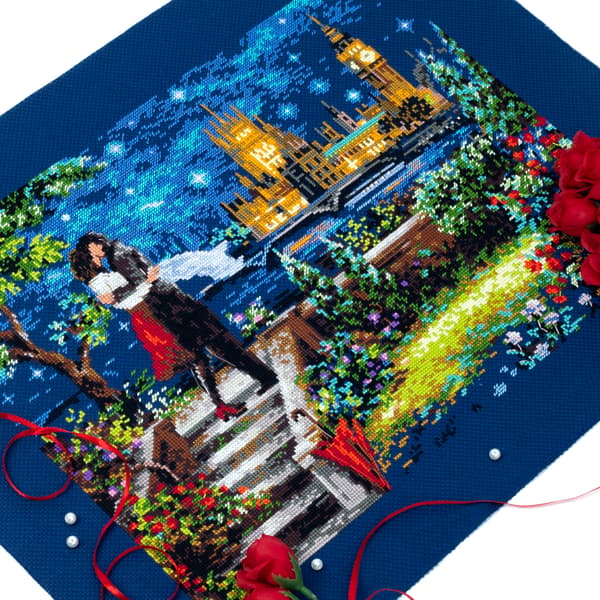 Broderikit Magic Needle "Date i London" 40x30 cm