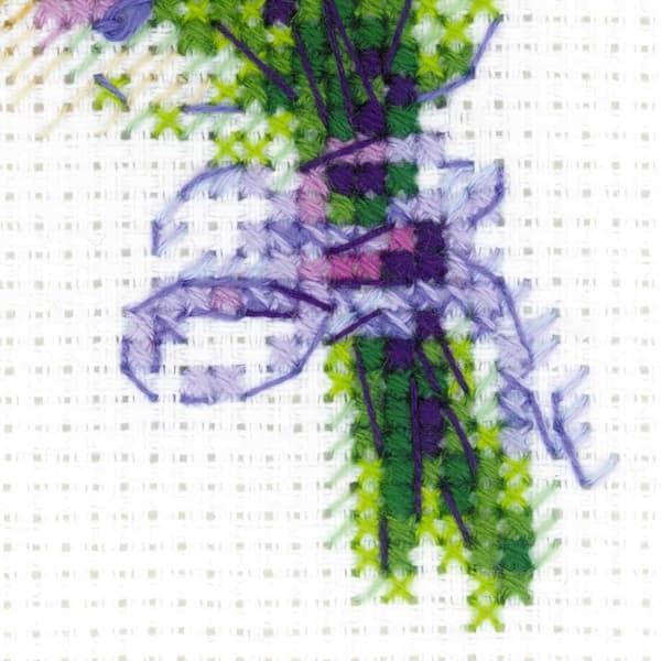 Broderikit Riolis "Buket med lavendel" 15x18 cm