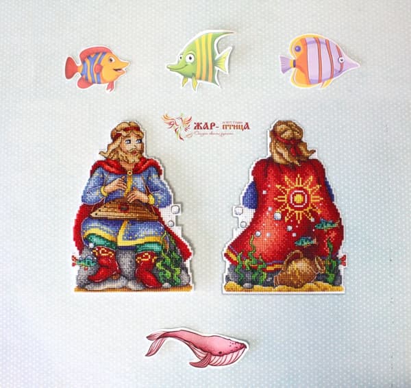 Broderikit plastic canvas MP Studia "I undervattensriket" 12x17 cm