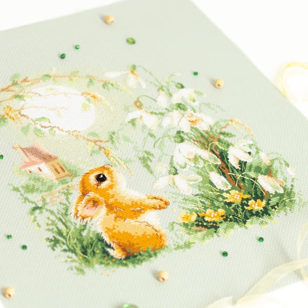 Broderikit Magic Needle "Englehistorier. Kanin" 26 x 26 cm