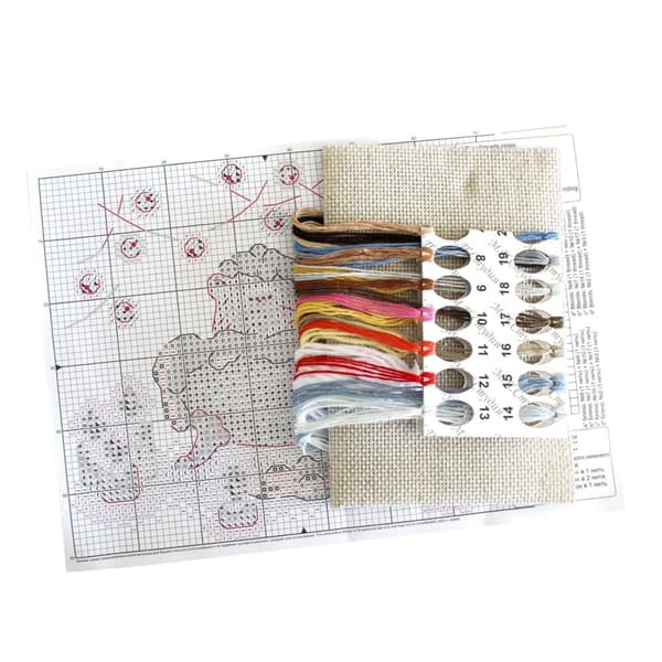 Broderisett MP Studia "Og la hele verden vente" 13x11 cm