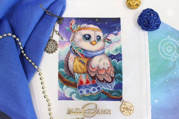 Broderisett MP Studia "Snill ugle" 14x20 cm
