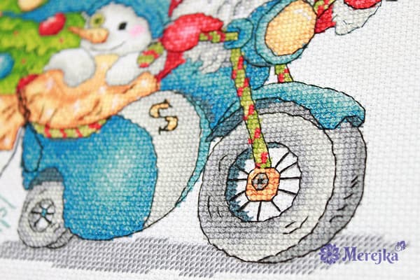 Broderisett Merejka K-121 - "Julerally" 20x15 cm