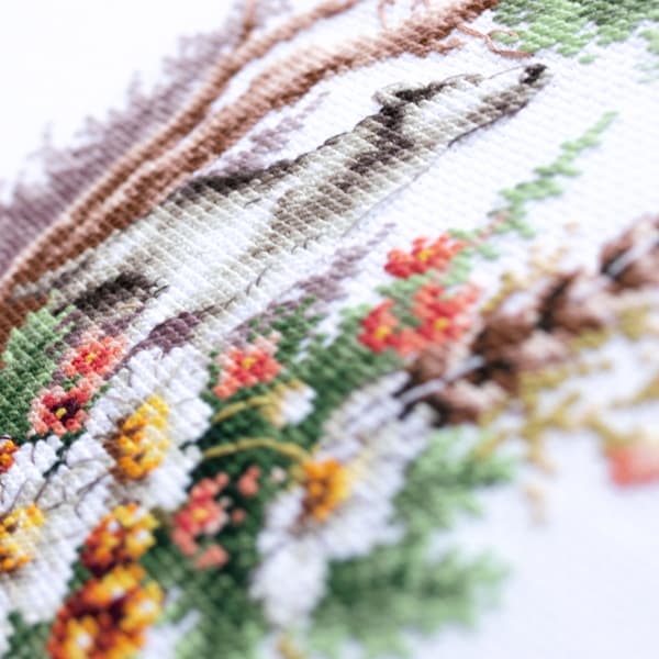 Broderisett Magic Needle "Sommerskogand" 17x27 cm