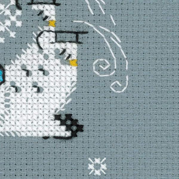 Broderisett Riolis "Skøyter" 9x9 cm